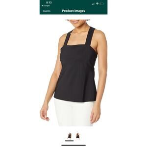 Theory crossback top Deep Ocean Womens small (b5)